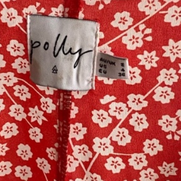 Princess Polly Poppy Moore Floral Mini Dress in Red Size 4 - Picture 8 of 9
